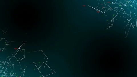 Internal glow of digital structures.Global Computer Network. Software source Video stock 102734714