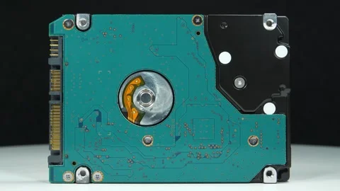 Internal laptop drive for secure storage of personal files and data Stock Footage 346081600