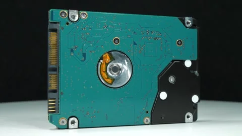 Internal laptop hard drive for protecting important digital records and files Stock Footage 342142503