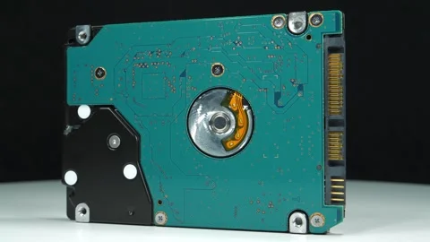 Internal laptop hard drive for secure data storage Stock Footage 344697777