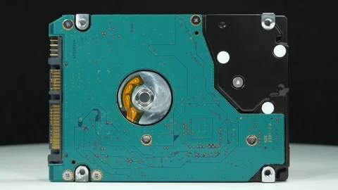 Internal laptop HDD for storing important data.Digital data stored on hard drive Stock Footage 333574753