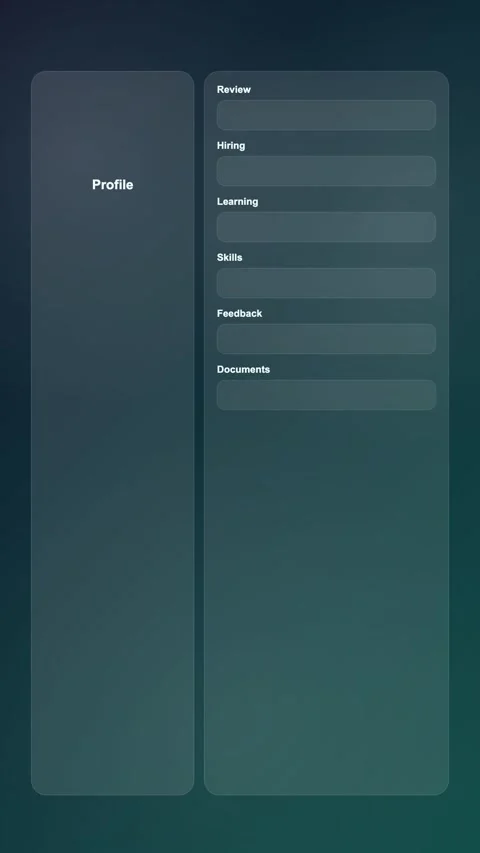 Internal Mobility Portal Modern Gradient SaaS Interface Vertical Animation Stock Footage 345154991