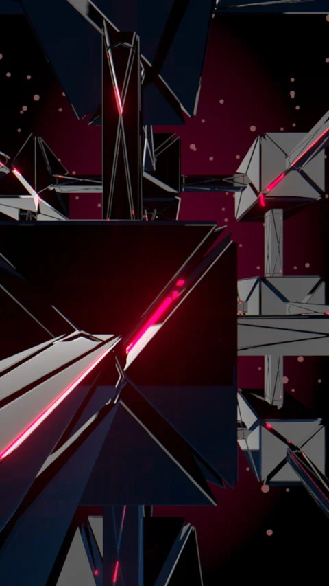 Internal refractive perspective of glowing red cybersecurity network cores,, 4K Stock-Footage 336779555