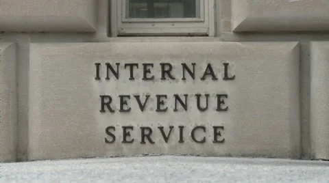 Internal Revenue Stone Marker Stock Footage 37271502