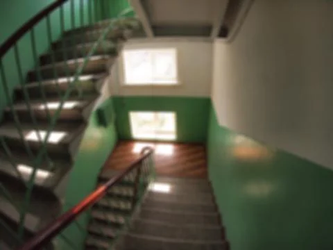 Internal staircase between floors Stock Photos