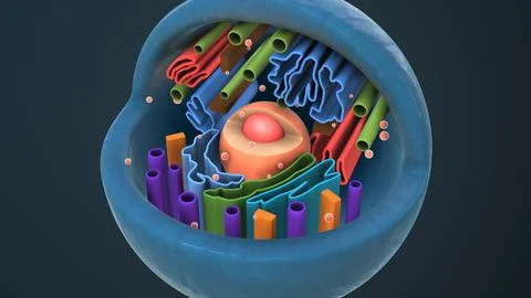 Internal structure of an animal cell イラスト素材
