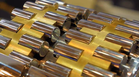 The internal structure of the bearing. Removed part of the outer ring Video stock 57550474