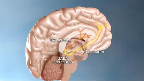 Internal structure of the brain neuron system Illustrazione stock