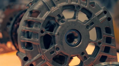 The internal structure of motor generator Stock Footage 57600597