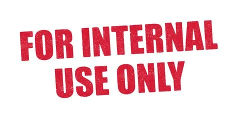 For internal use only red ink stamp Stock Illustration