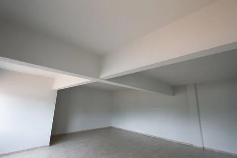 Internal view of empty and available room Foto stock