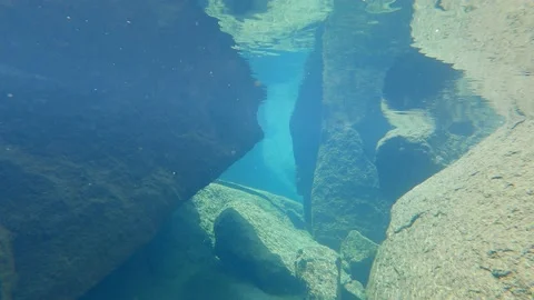 Internal view of Lake Arashan, located at an altitude of 3365 m above sea level Stock Footage 170135316