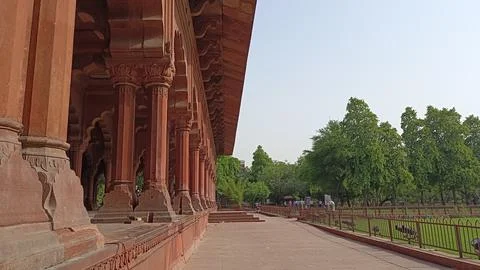 Internal view of Red Fort Complex in Delhi, India Stock Photos