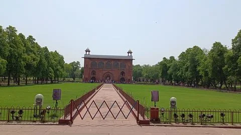 Internal view of Red Fort Complex in Delhi, India Stock Photos