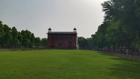 Internal view of Red Fort Complex in Delhi, India Stock Photos