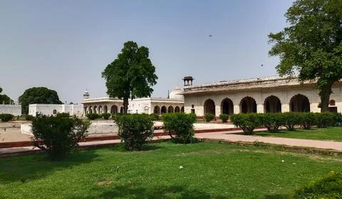 Internal view of Red Fort Complex in Delhi, India Stock Photos