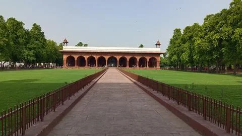 Internal view of Red Fort Complex in Delhi, India Stock Photos