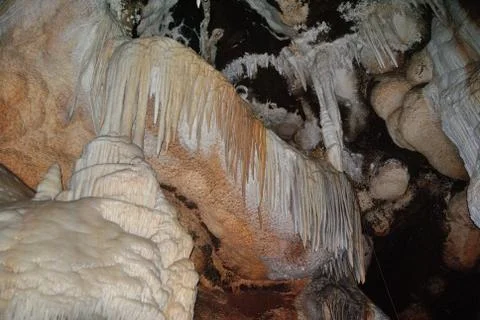 Internal view of S. Barbara cave Stock Photos