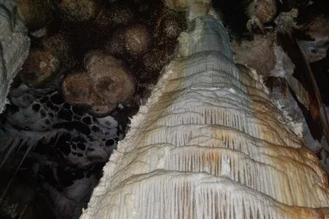 Internal view of S. Barbara cave Stock Photos