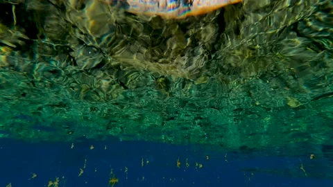 Internal view of a small lake Badak Stock Footage 171852376
