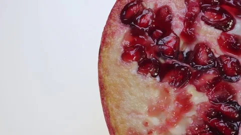 Internal Vision From Right to Left Pomegranate Stock Footage 73518982