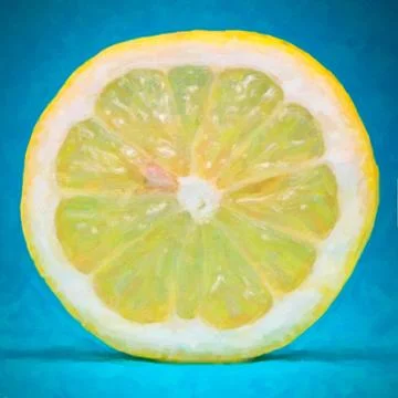 Internal of yellow lemon Stock Photos