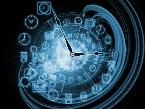 Internals of time Stock Illustration