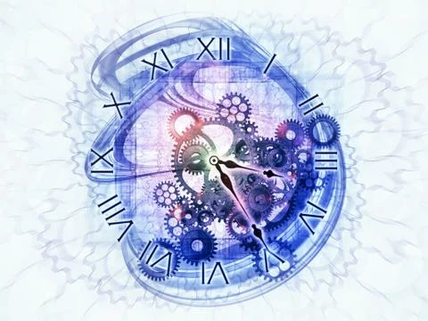 Internals of time Stock-Illustration