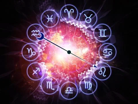 Internals of Zodiac Stock Illustration