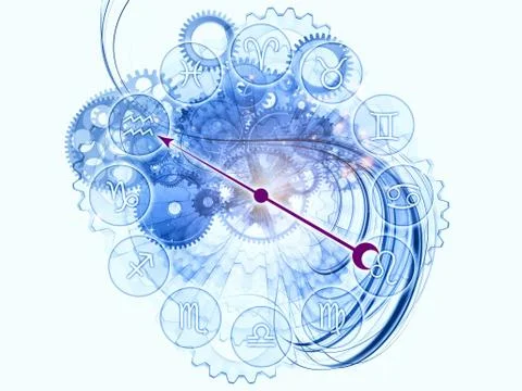 Internals of Zodiac Stock Illustration