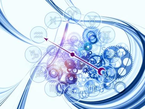 Internals of Zodiac Stock Illustration