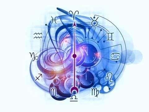Internals of Zodiac Stock Illustration