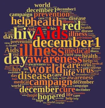 International AIDS Day. Stock Illustration