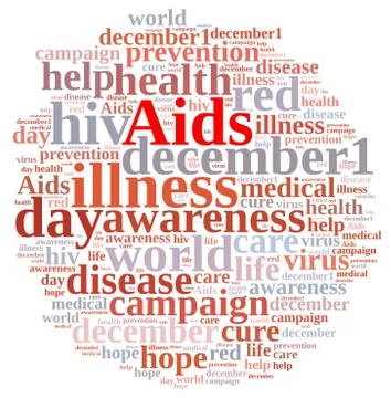 International AIDS Day. Stock Illustration