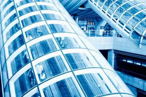 International airport elevator Foto stock