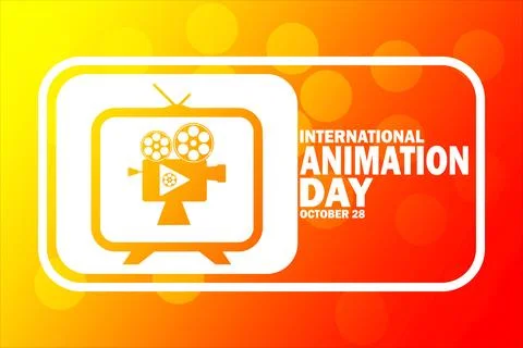 International Animation Day Vector illustration Stock-Illustration