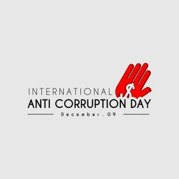 International Anti Corruption Day Stock Illustration