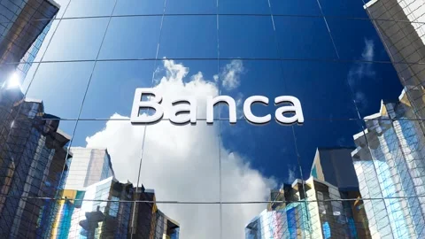 International Bank Sign Displayed In Multiple World Languages Stock Footage 331321953