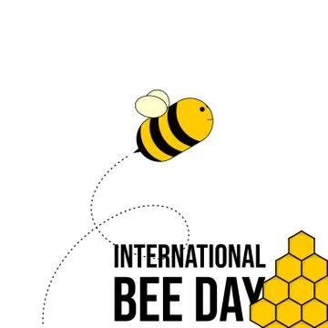 International Bee Day Stock Illustration