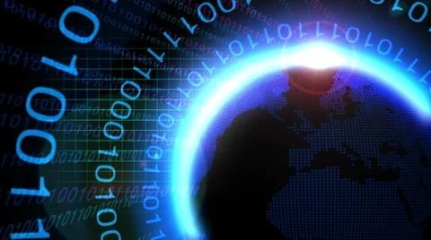 International Binary Loop Stock Footage 8509450
