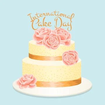 International Cake Day Stock Illustration