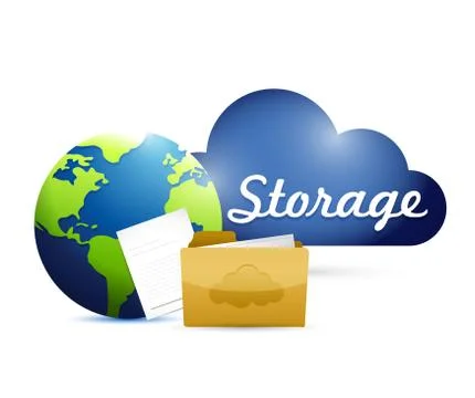 International cloud computing data content イラスト素材