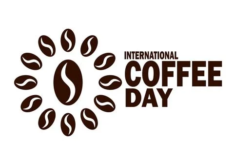 International Coffee Day Stock Illustration