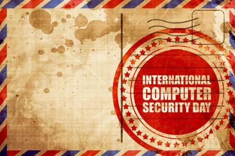 International computer security day Stock Illustration