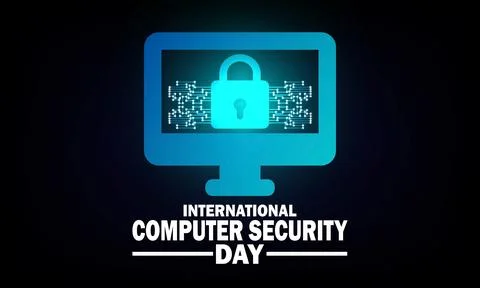 International Computer Security Day Stock Illustration
