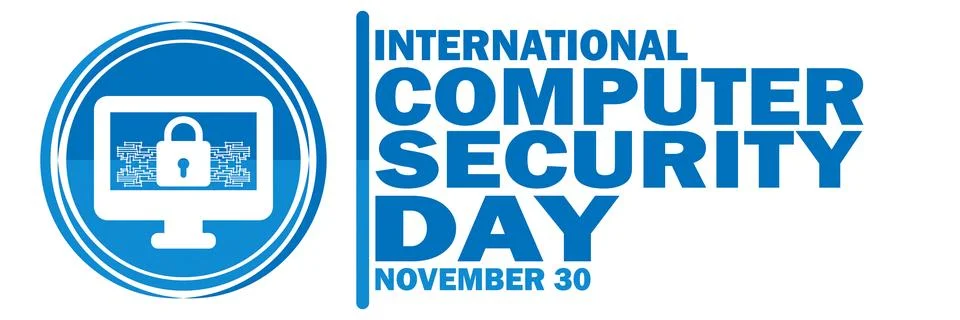 International Computer Security Day Stock Illustration