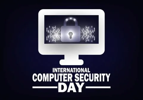 International Computer Security Day Stock Illustration