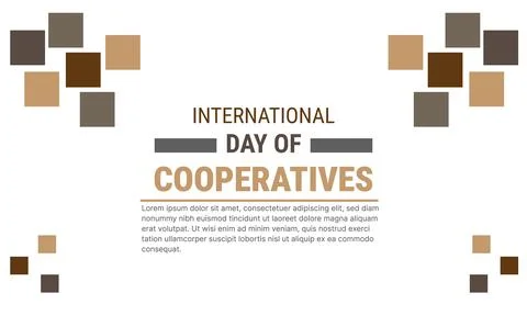 International Day of Cooperatives templet design Stock Illustration