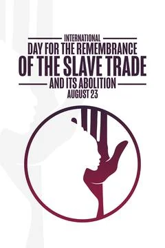 International Day for the Remembrance of the Slave Trade and its Abolition Stock Illustration