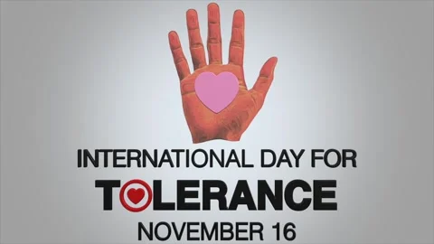 International day for tolerance message Stock-Footage 330851312